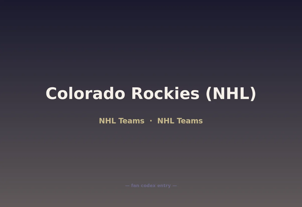 Colorado Rockies (NHL)