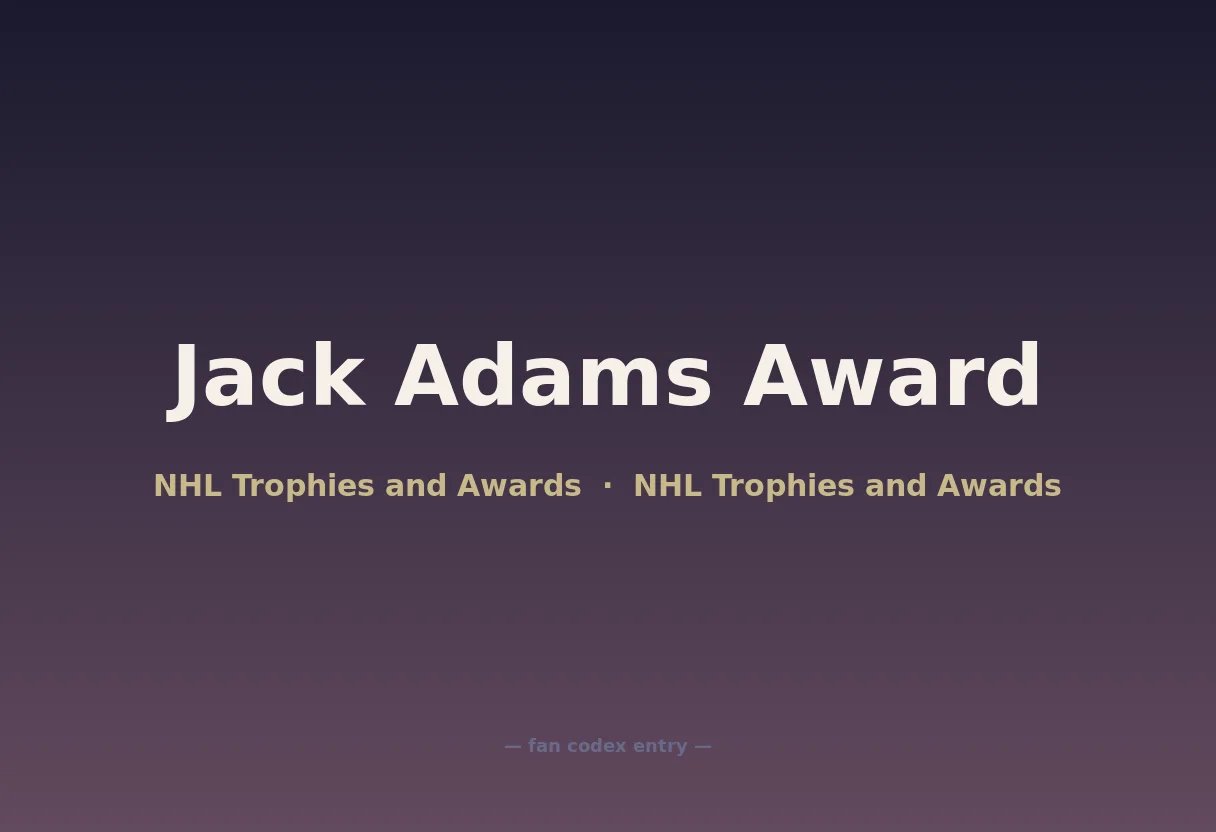 Jack Adams Award