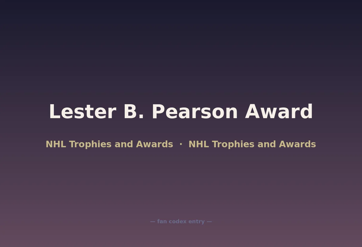 Lester B. Pearson Award
