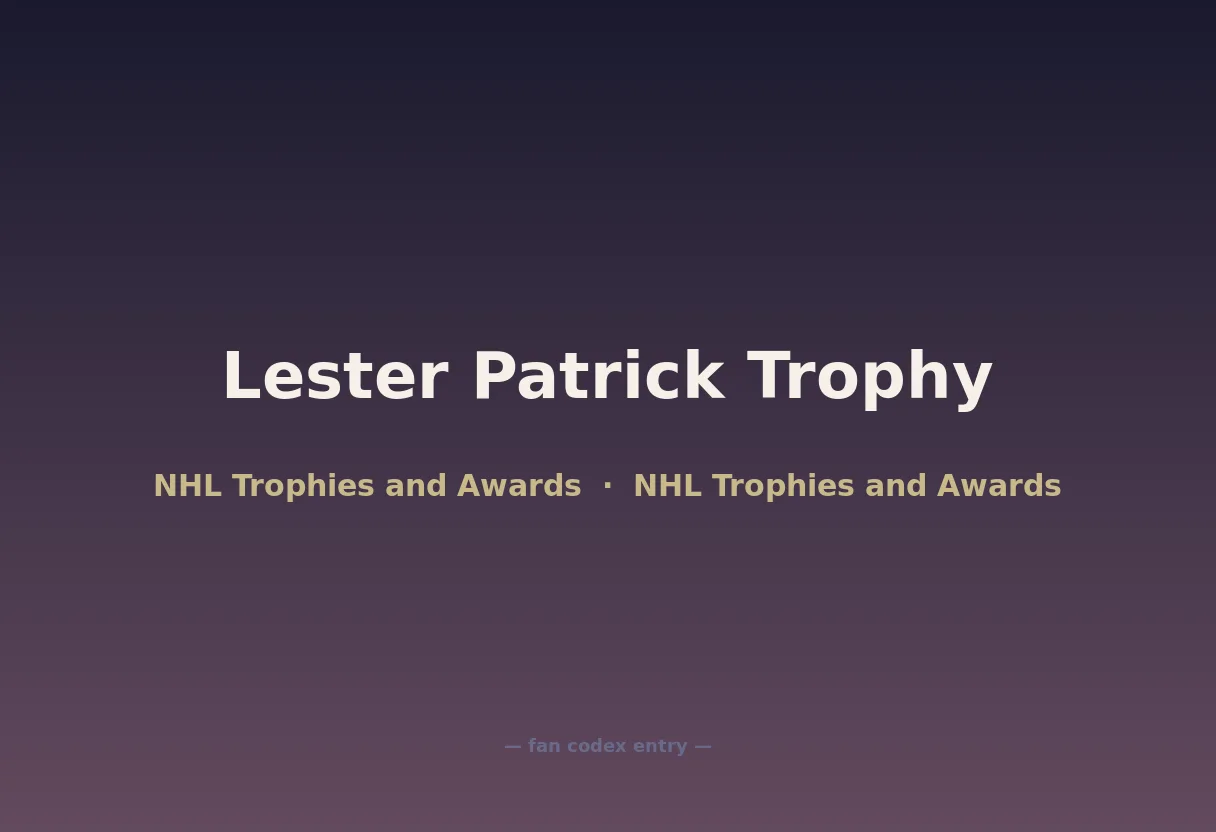 Lester Patrick Trophy