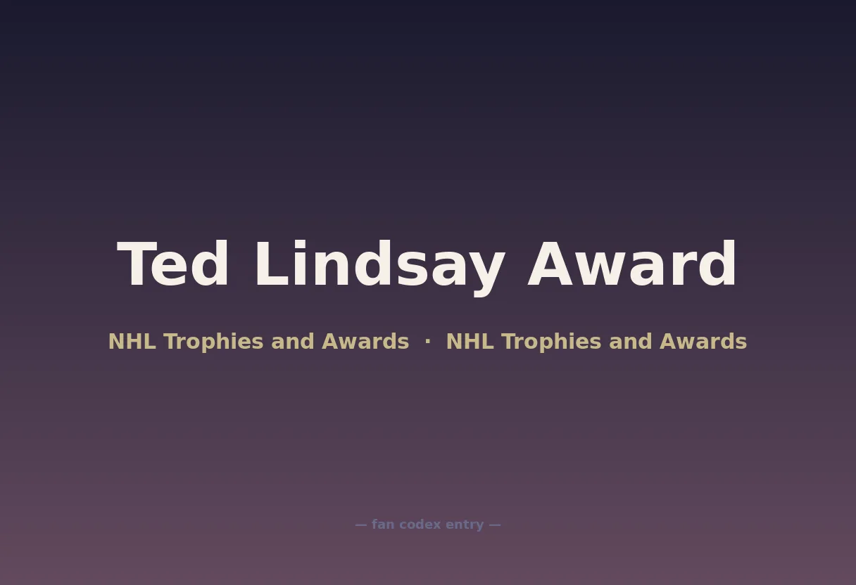 Ted Lindsay Award