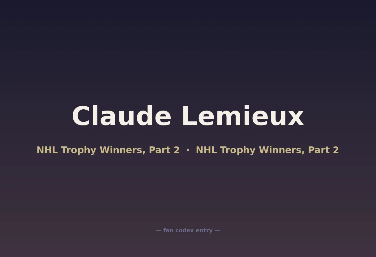 Claude Lemieux