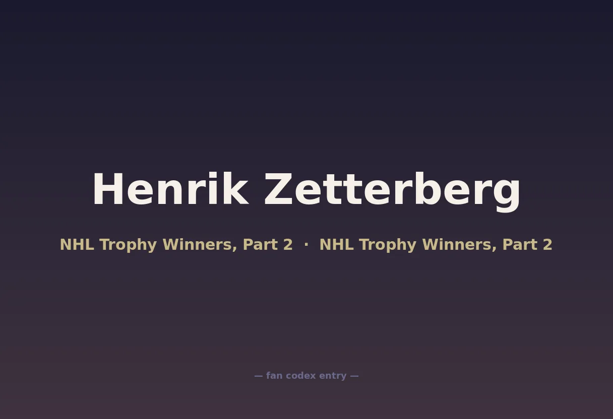 Henrik Zetterberg