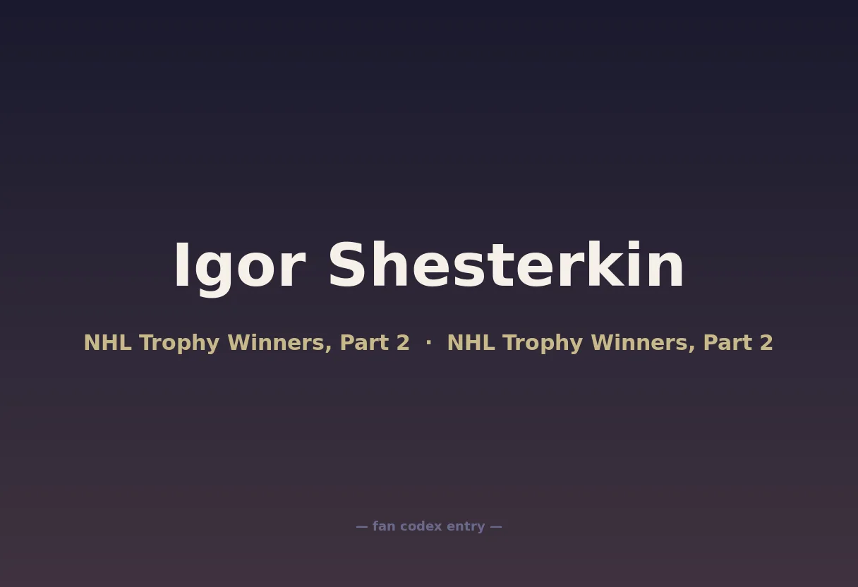 Igor Shesterkin