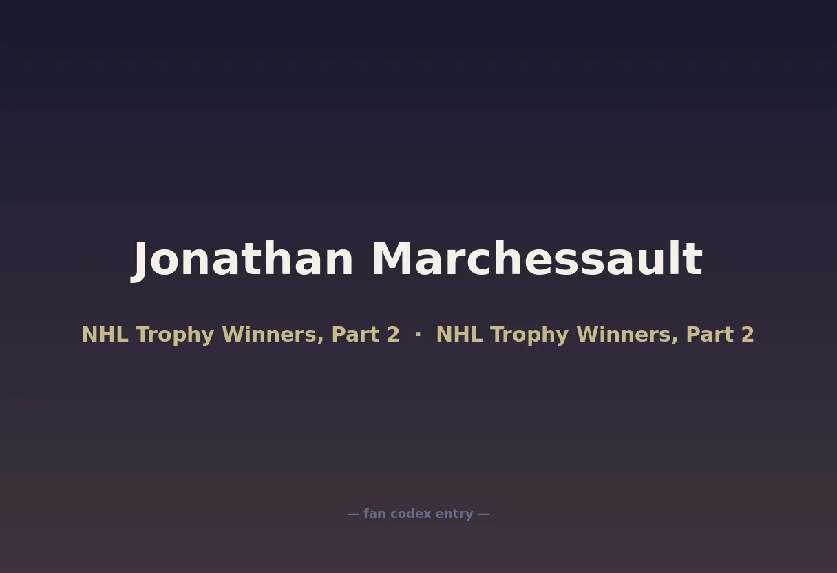 Jonathan Marchessault