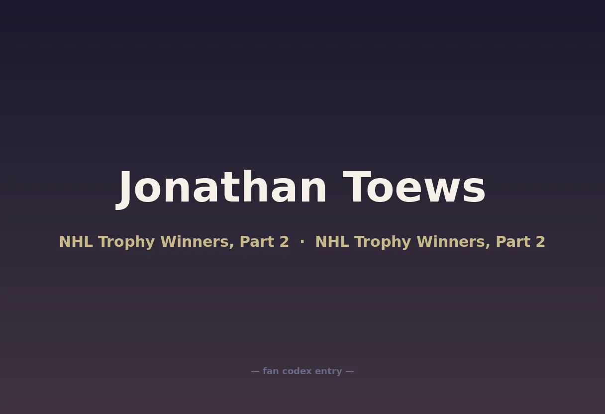 Jonathan Toews
