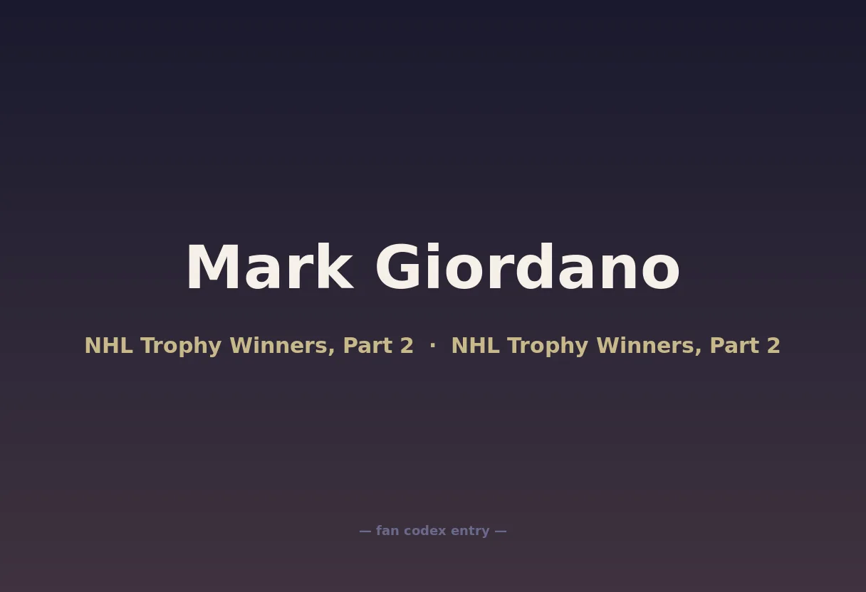 Mark Giordano