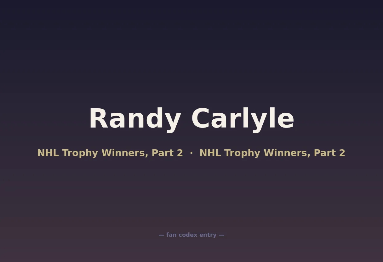 Randy Carlyle