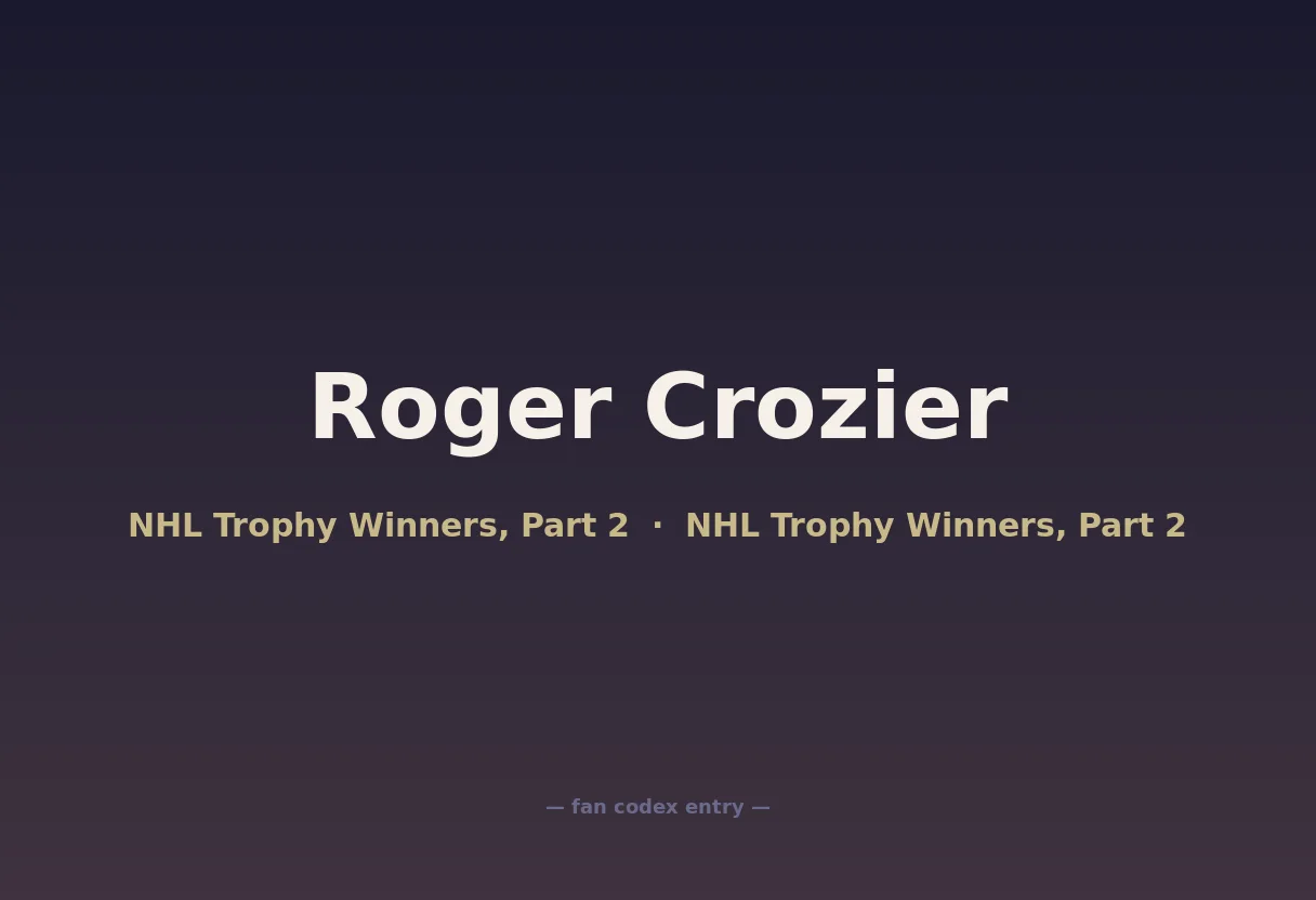 Roger Crozier