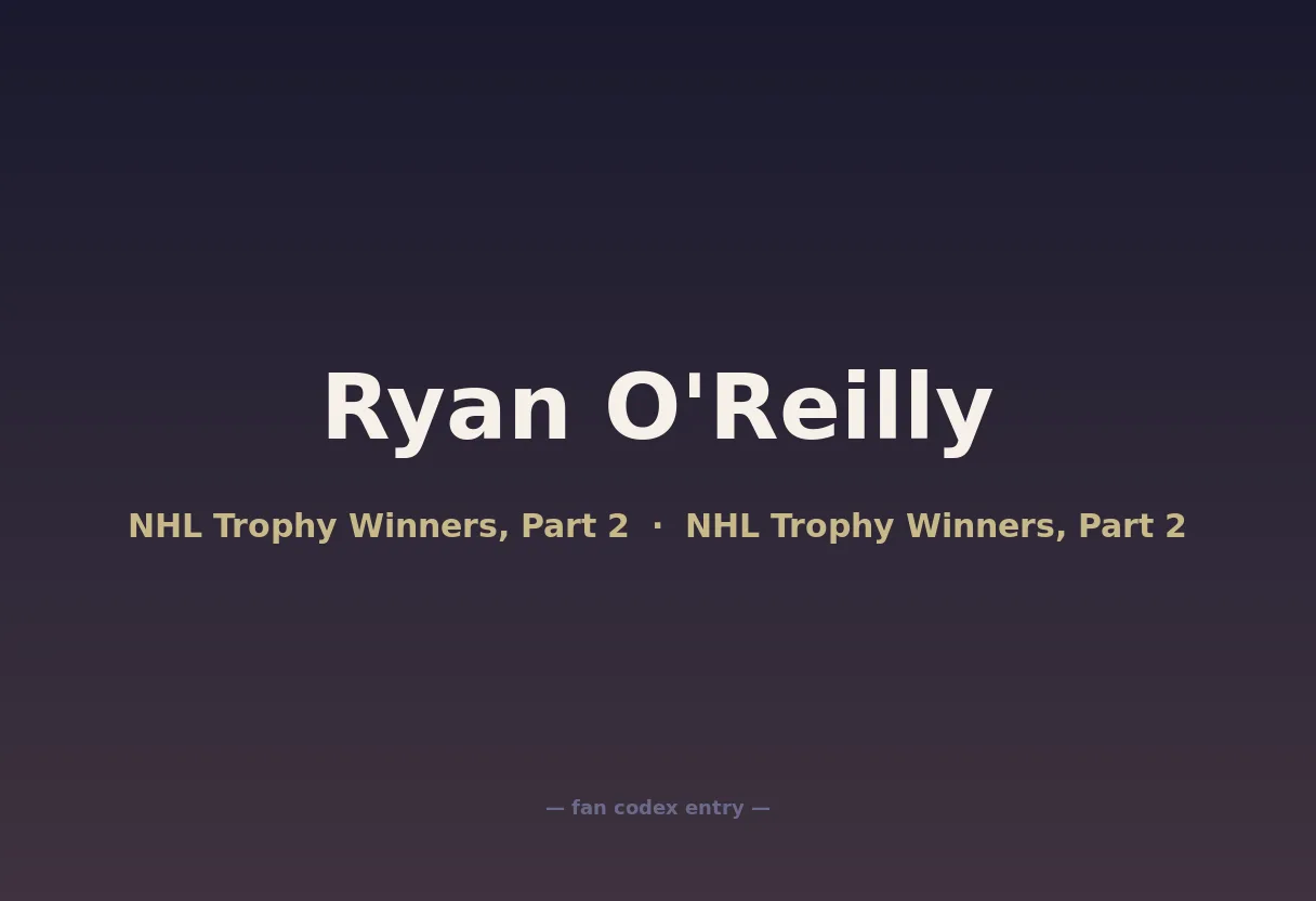 Ryan O'Reilly