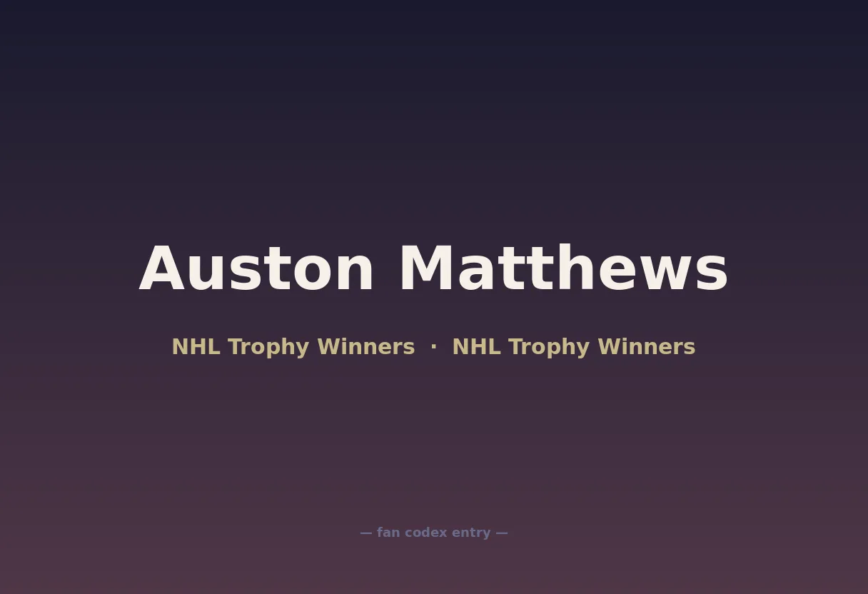 Auston Matthews