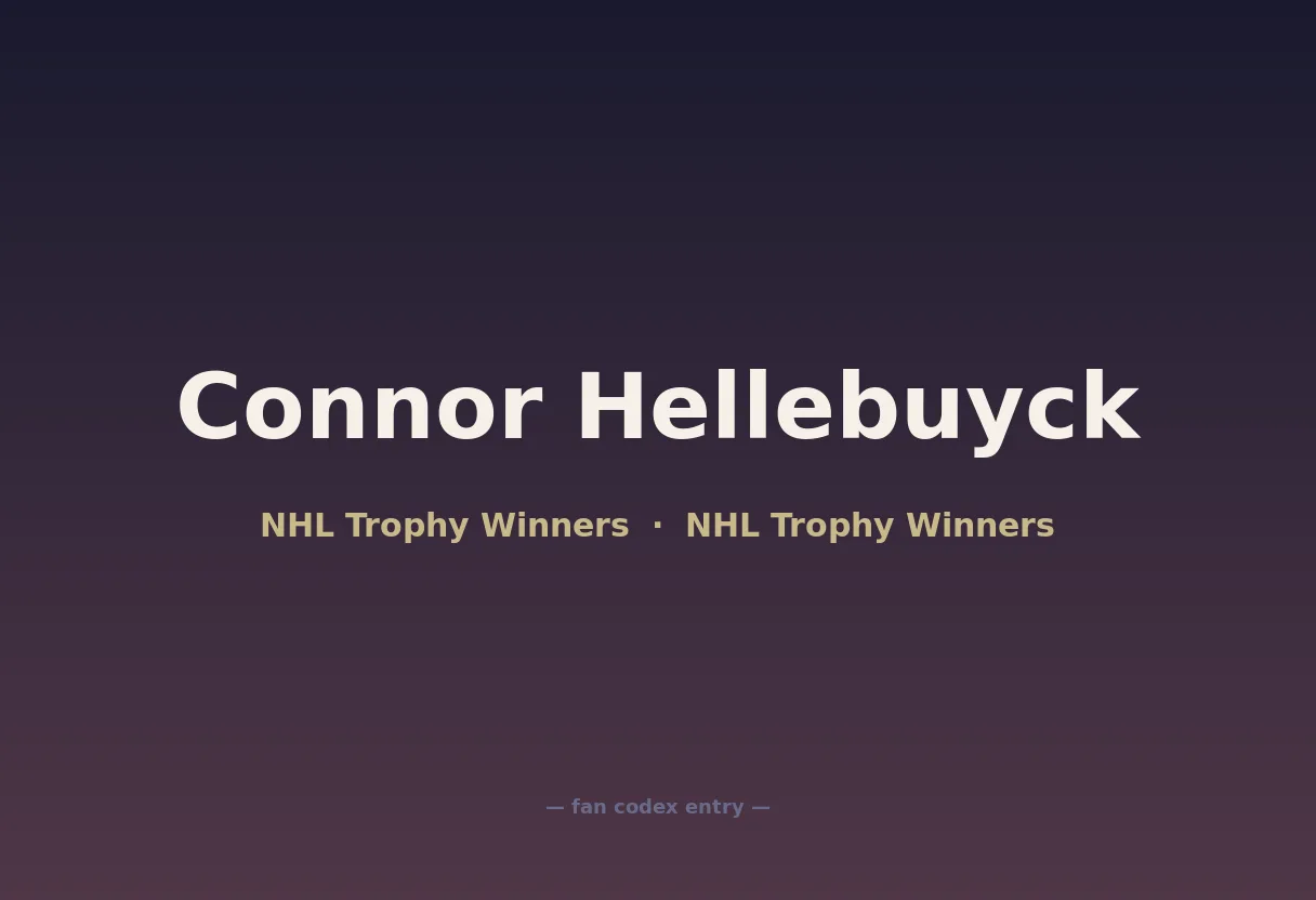 Connor Hellebuyck
