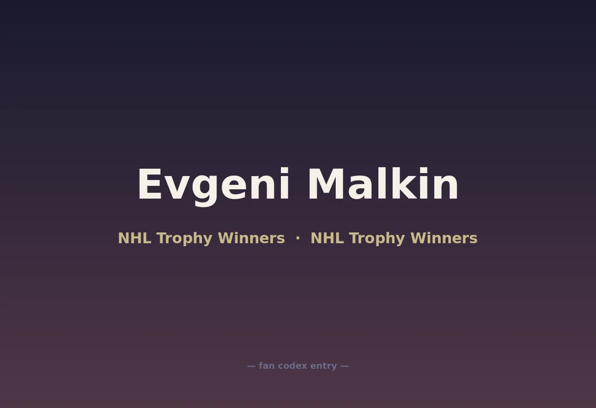 Evgeni Malkin