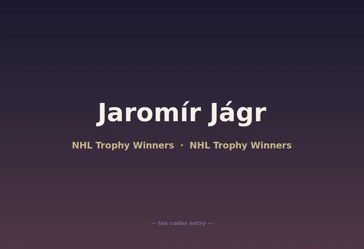 Jaromír Jágr