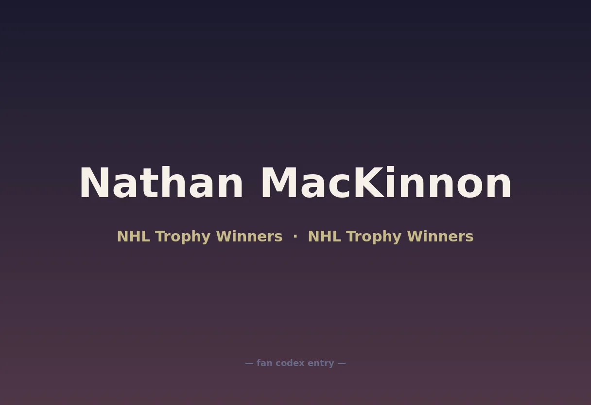 Nathan MacKinnon