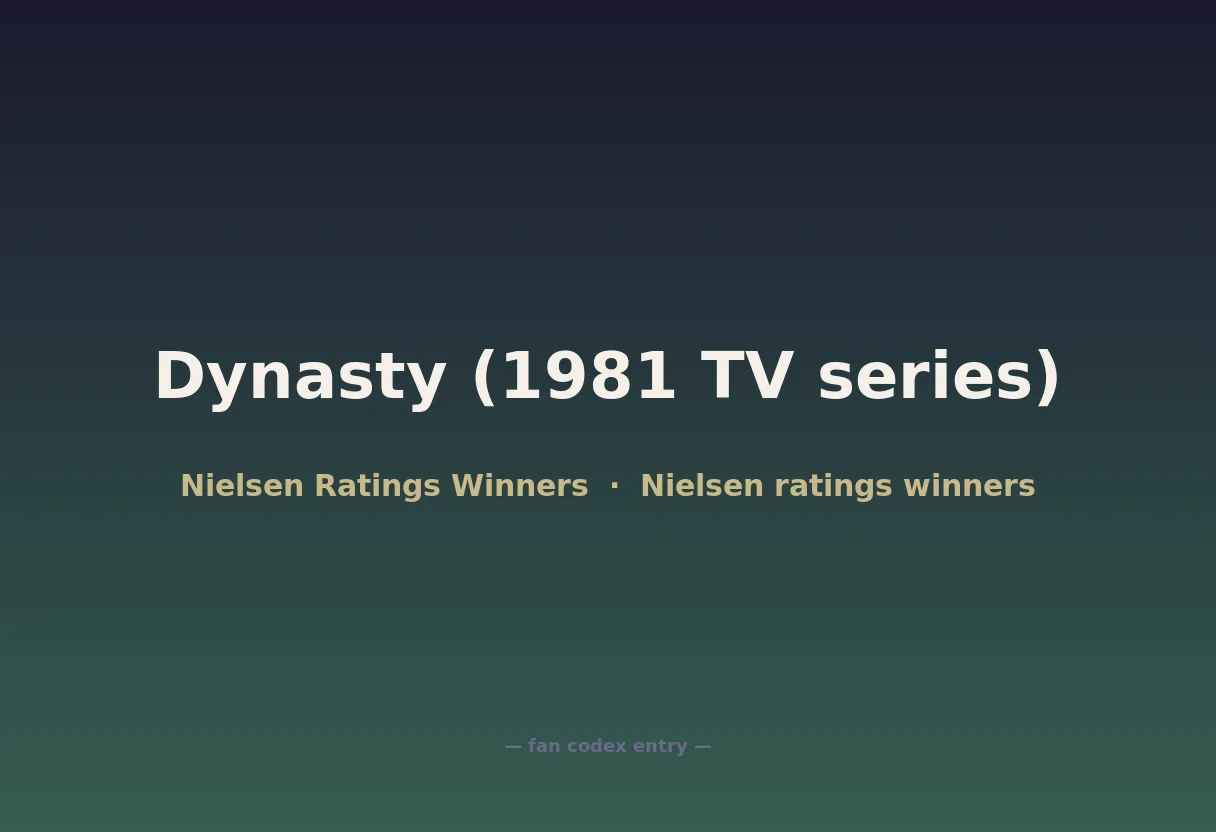 Dynasty (1981 TV series)