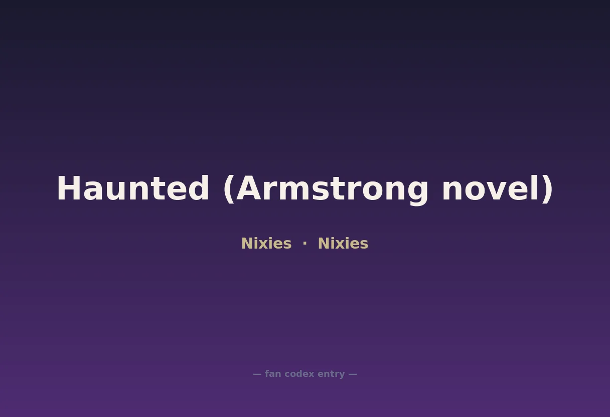 Haunted (Armstrong novel)