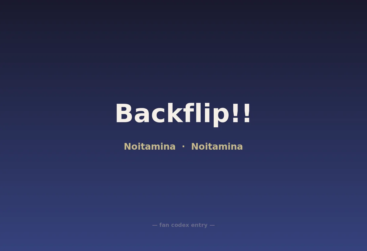 Backflip!!