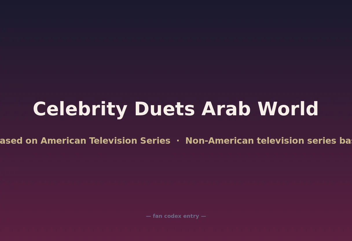 Celebrity Duets Arab World
