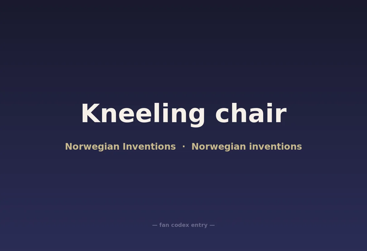 Kneeling chair