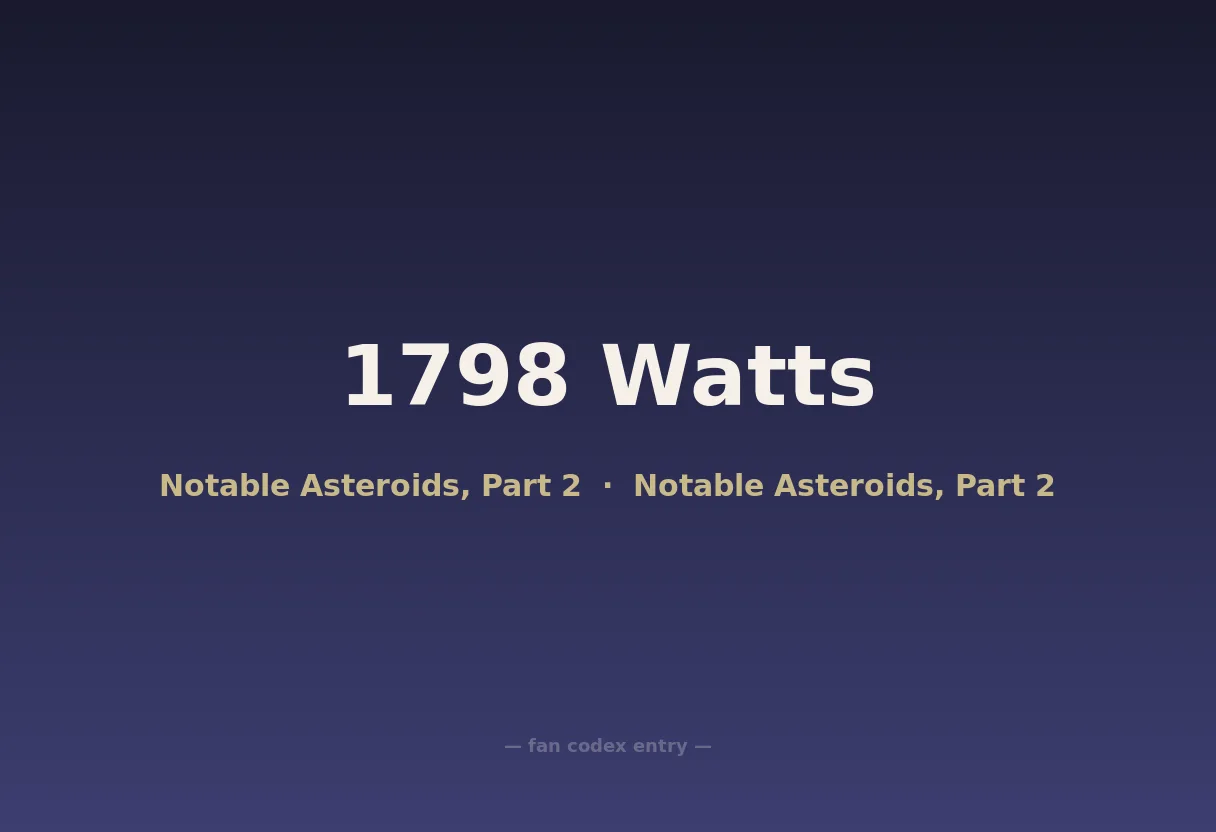 1798 Watts