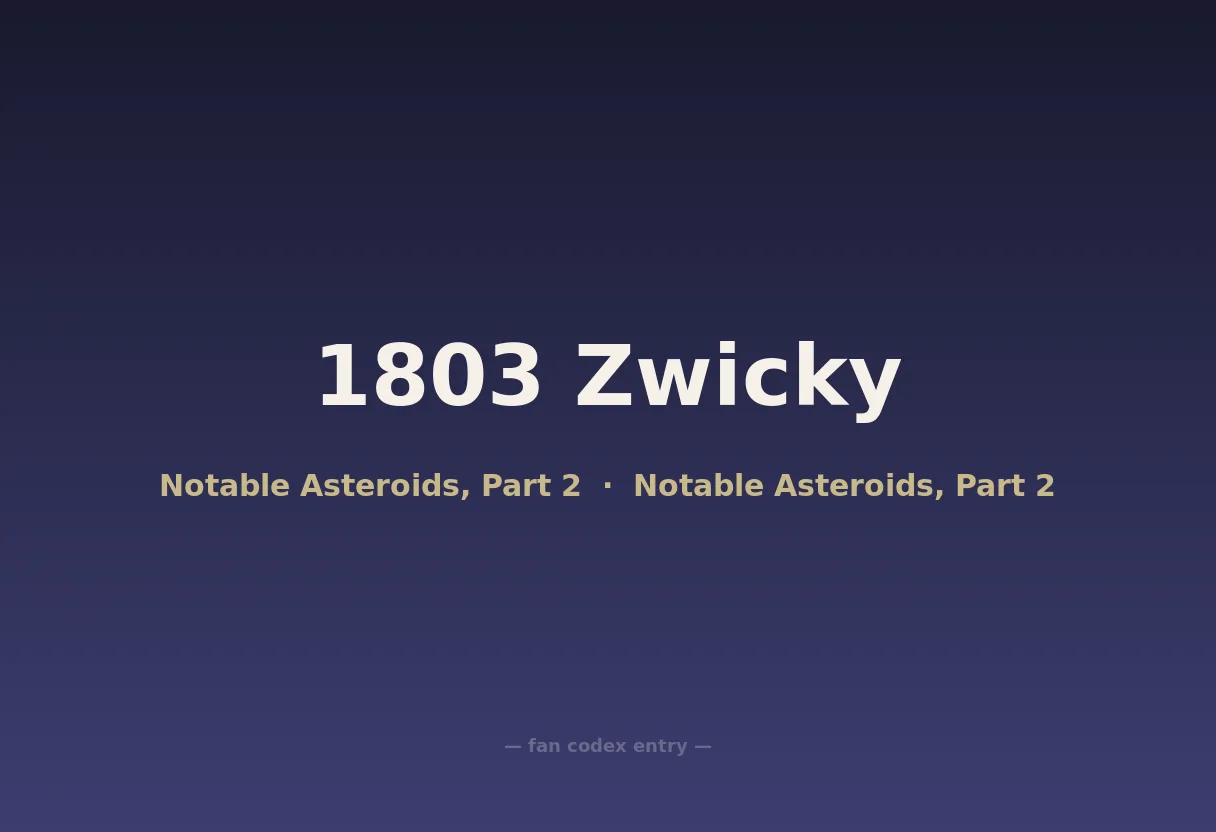1803 Zwicky
