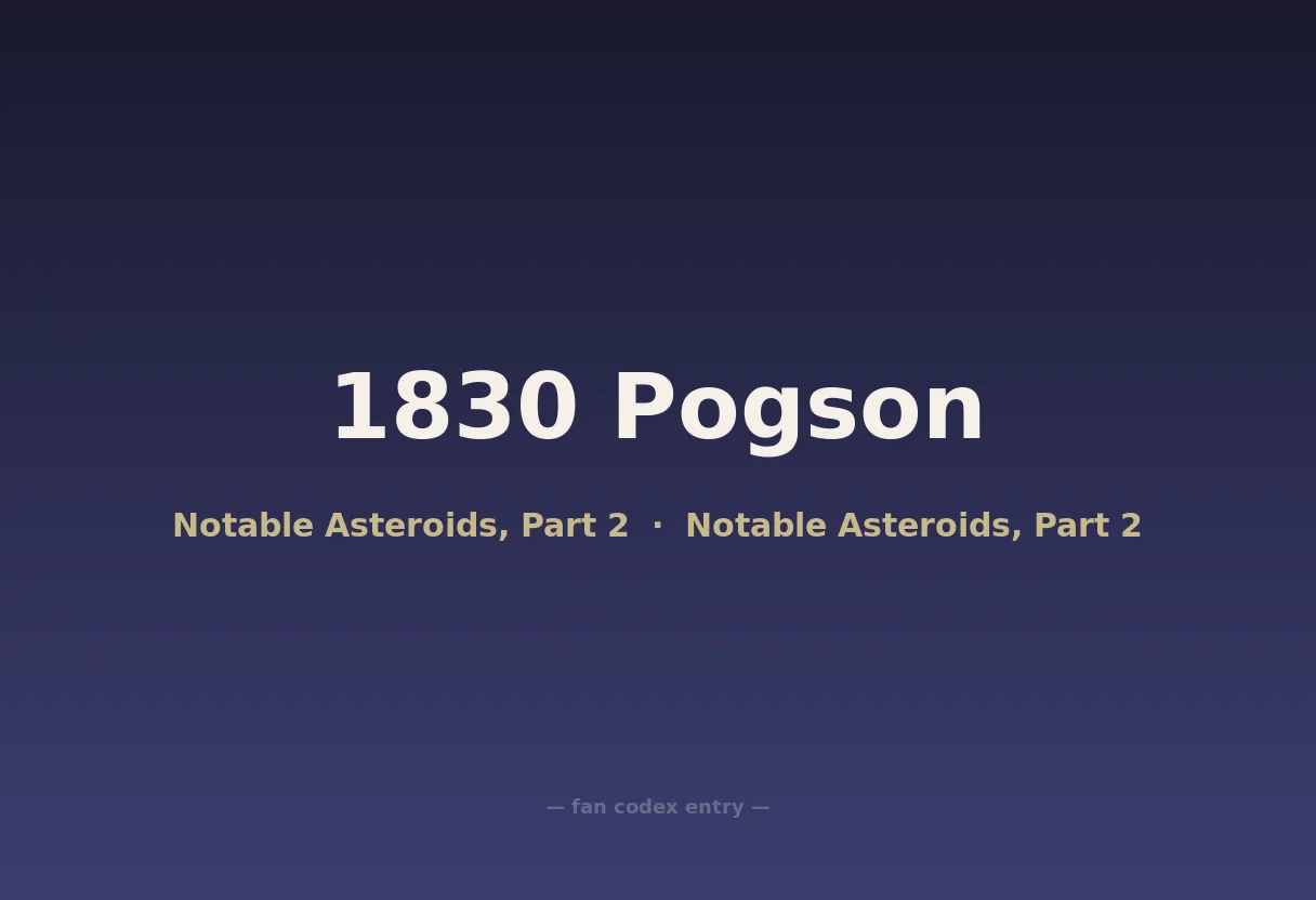 1830 Pogson