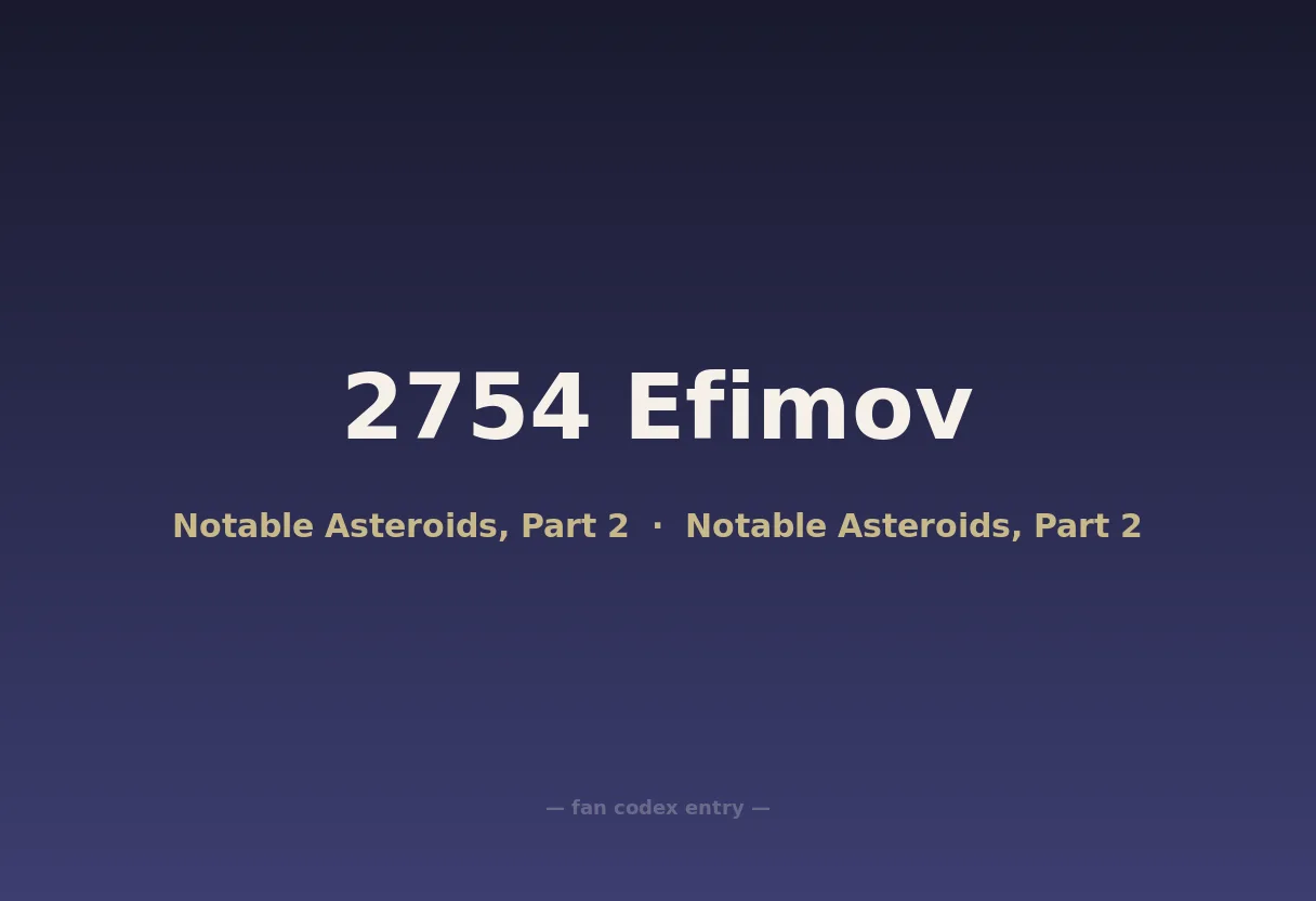 2754 Efimov