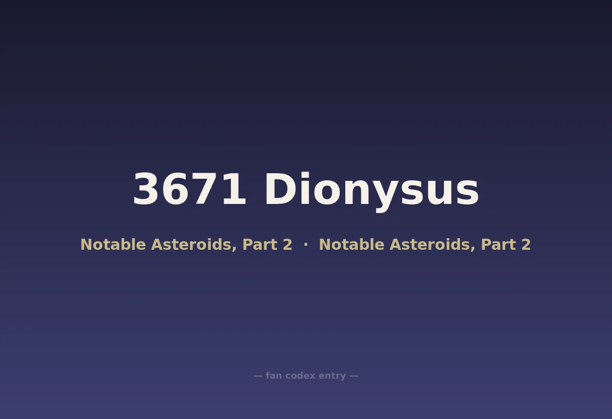 3671 Dionysus