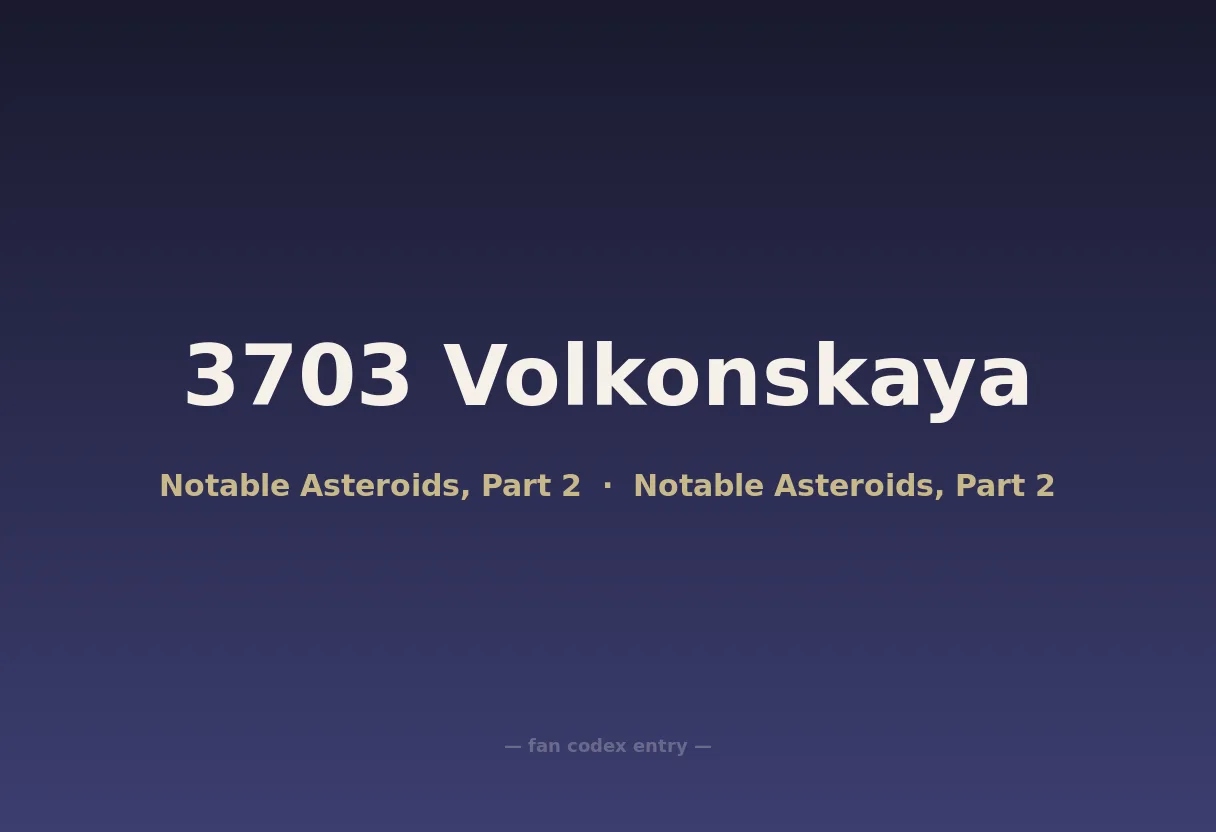 3703 Volkonskaya