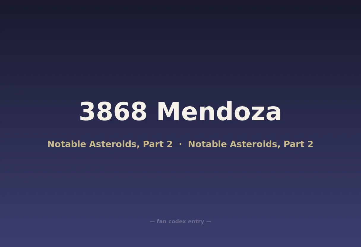 3868 Mendoza