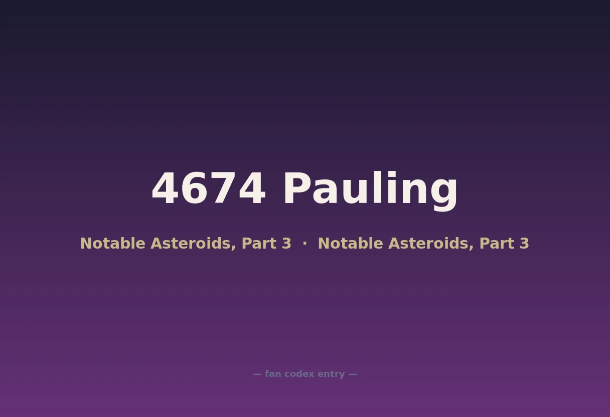4674 Pauling