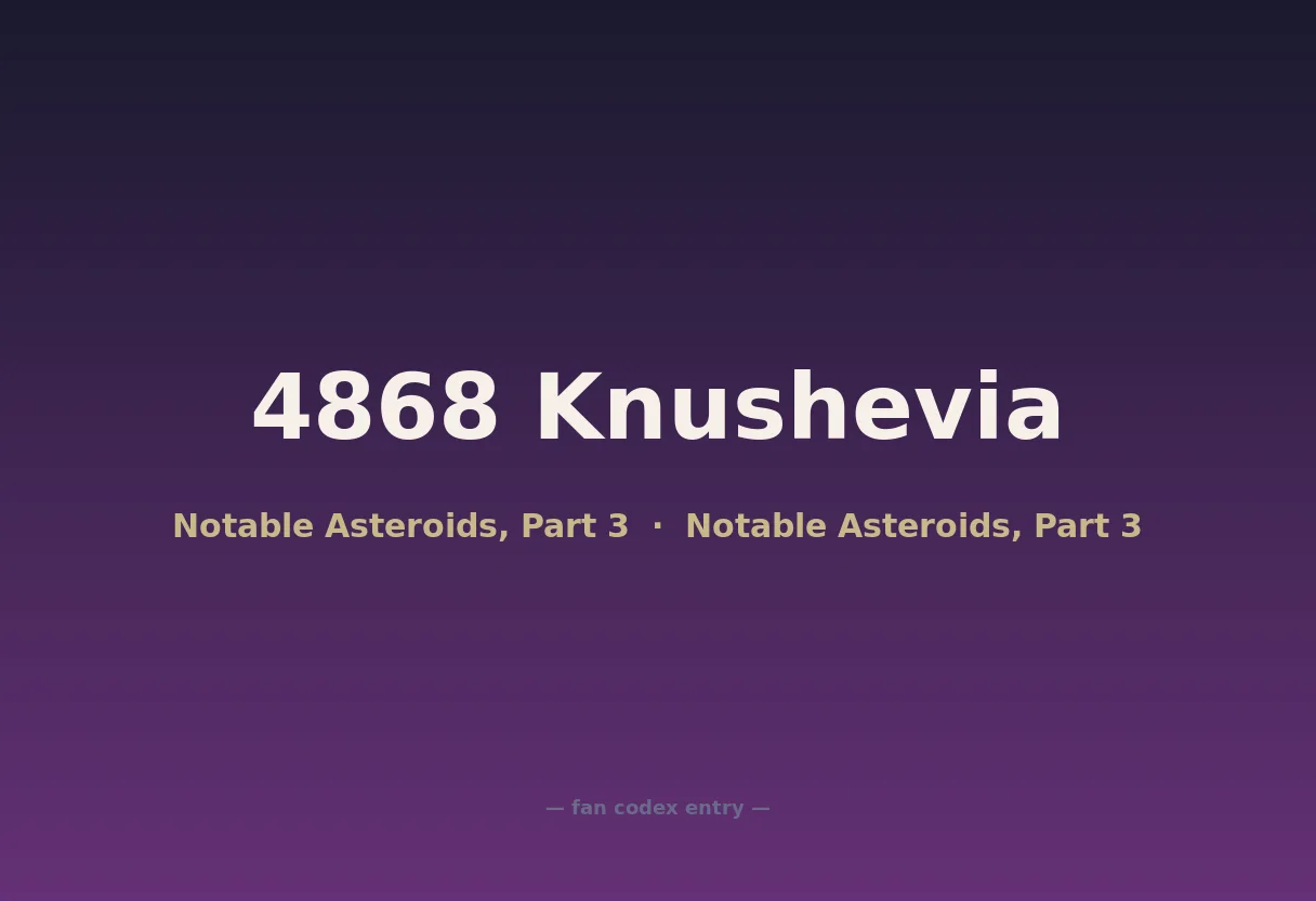 4868 Knushevia