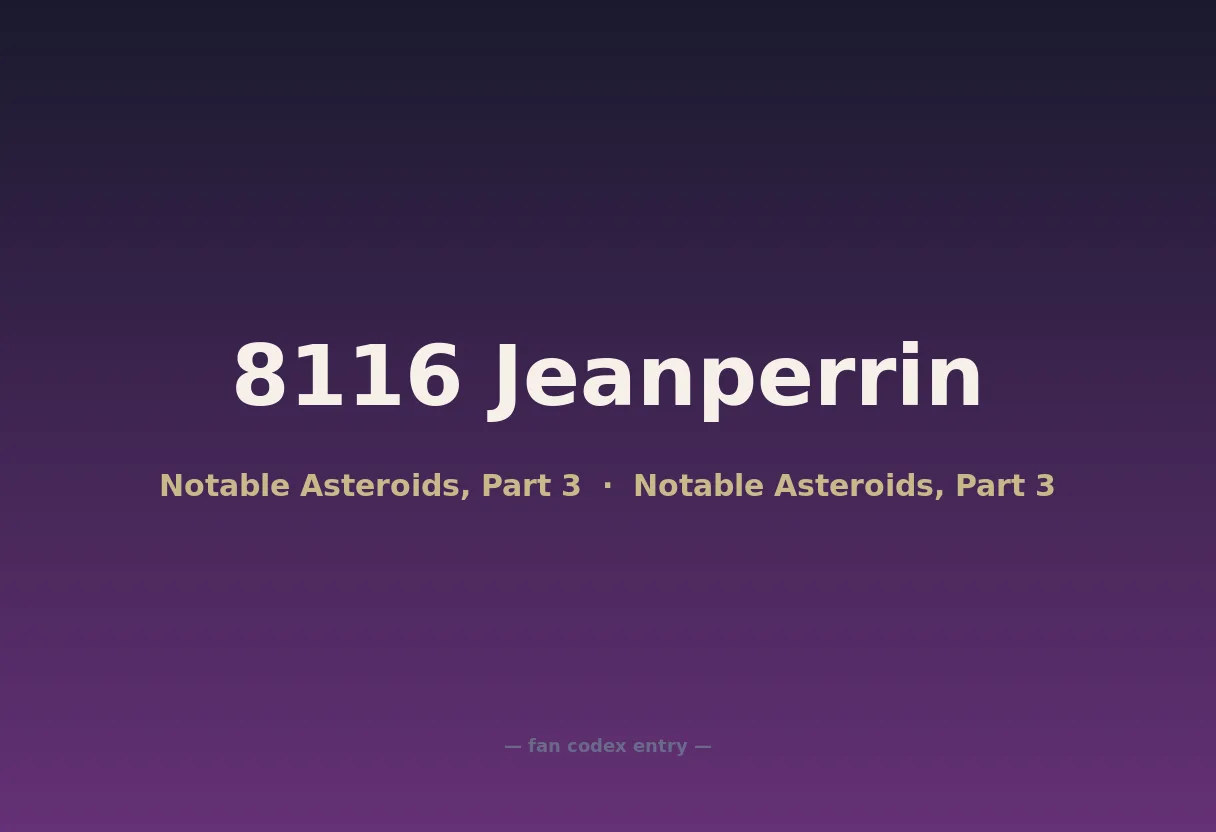 8116 Jeanperrin