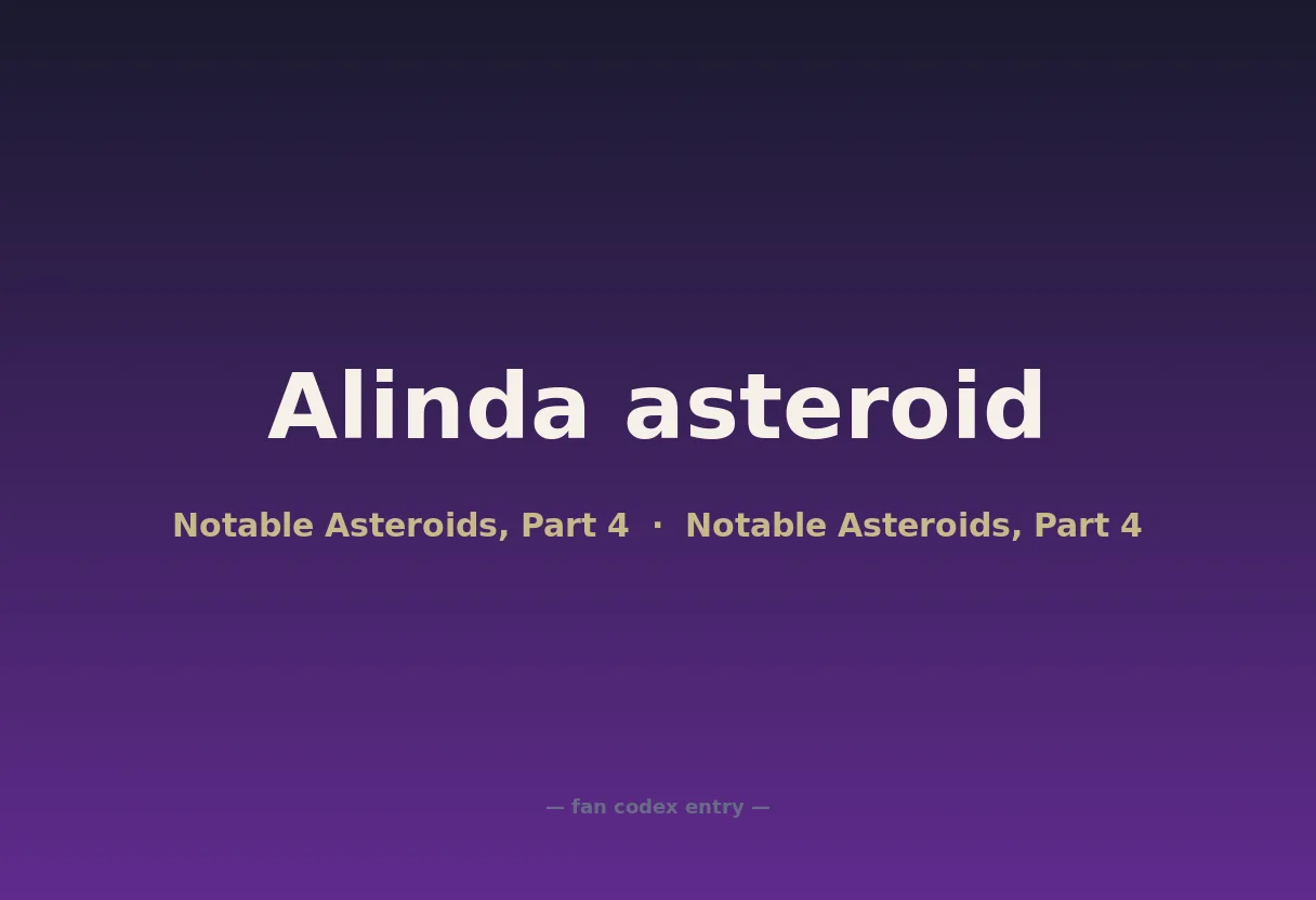 Alinda asteroid