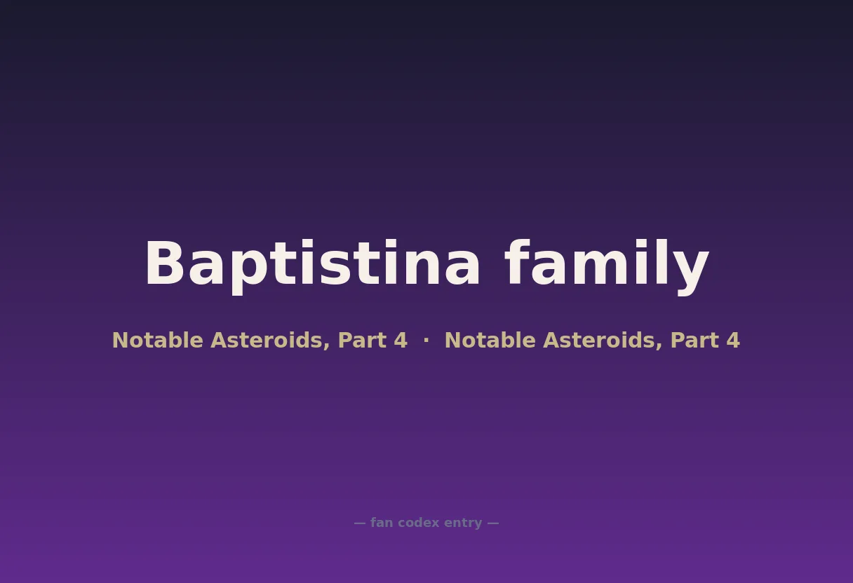 Baptistina family