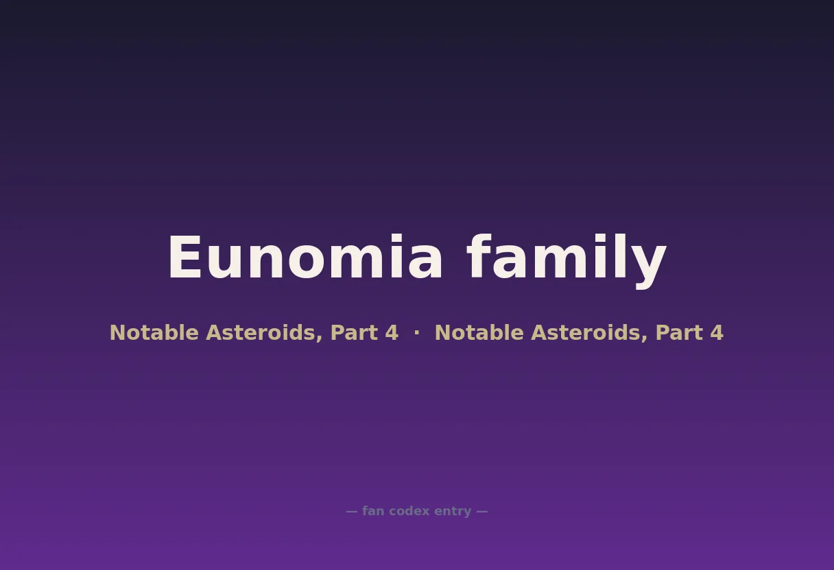 Eunomia family