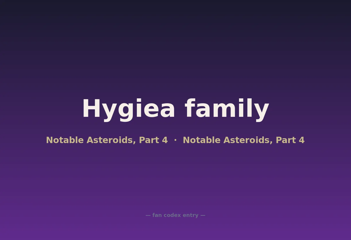 Hygiea family