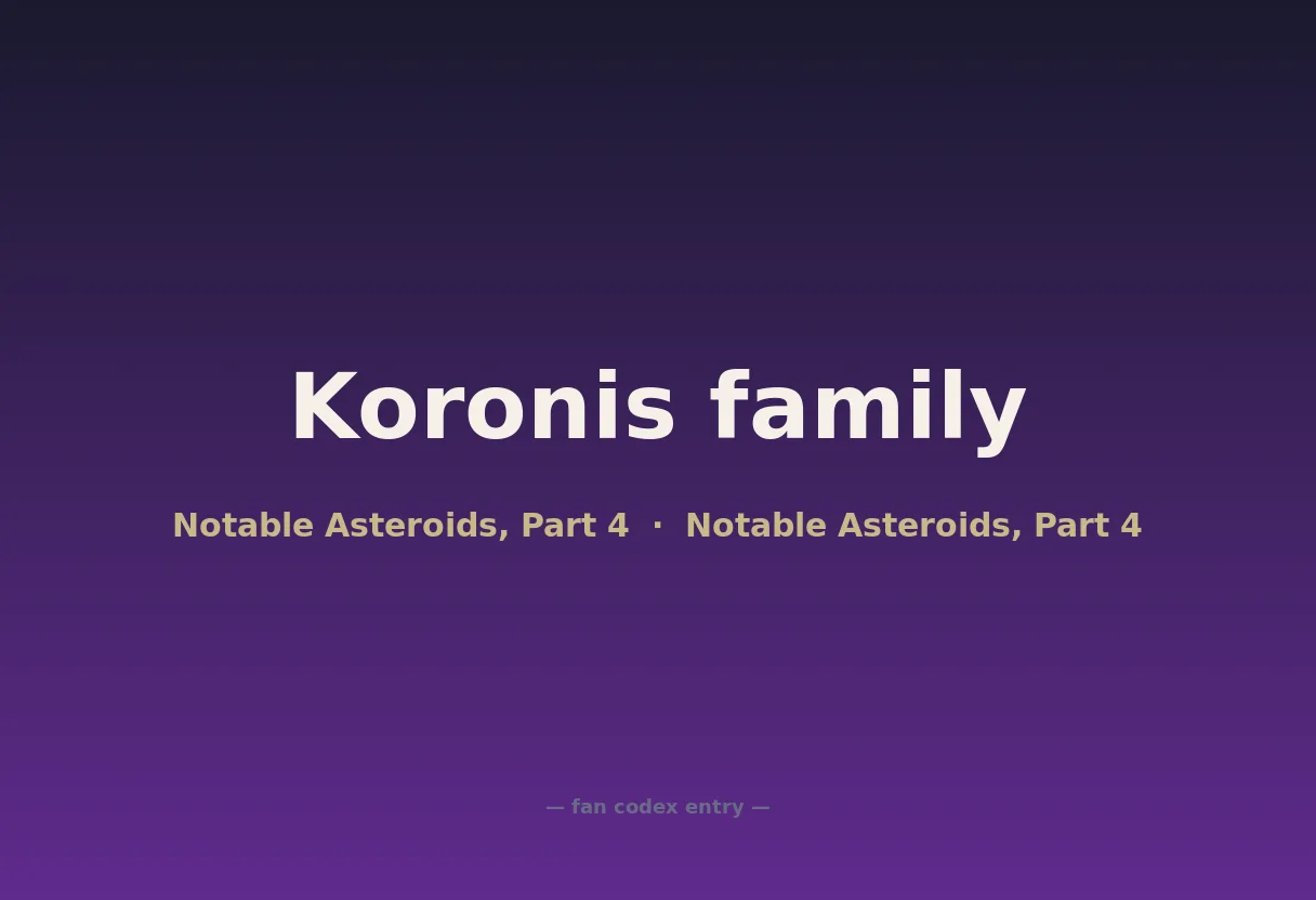 Koronis family