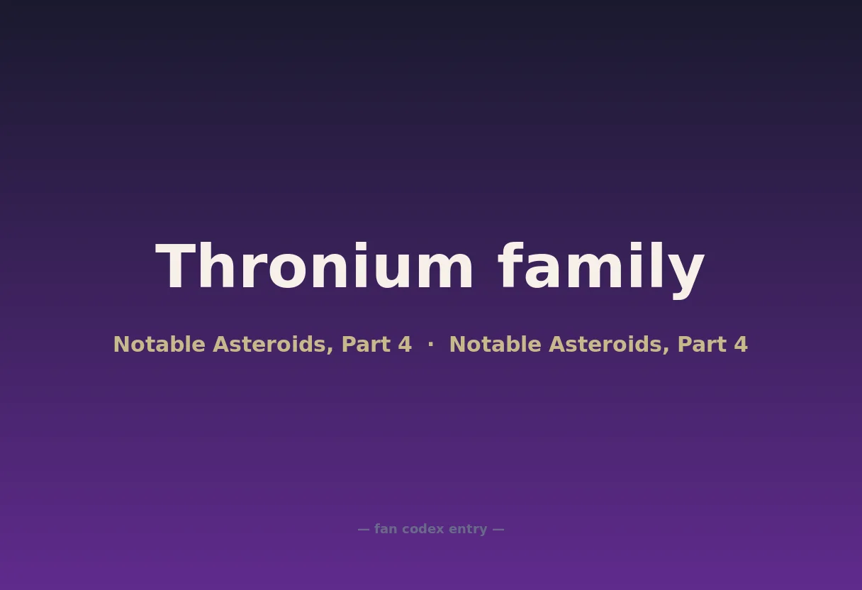Thronium family