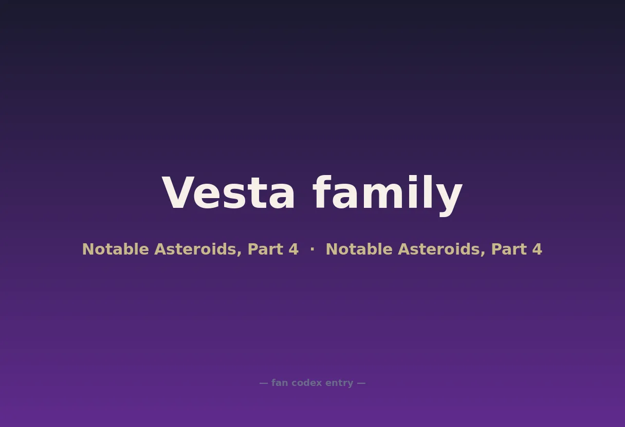 Vesta family