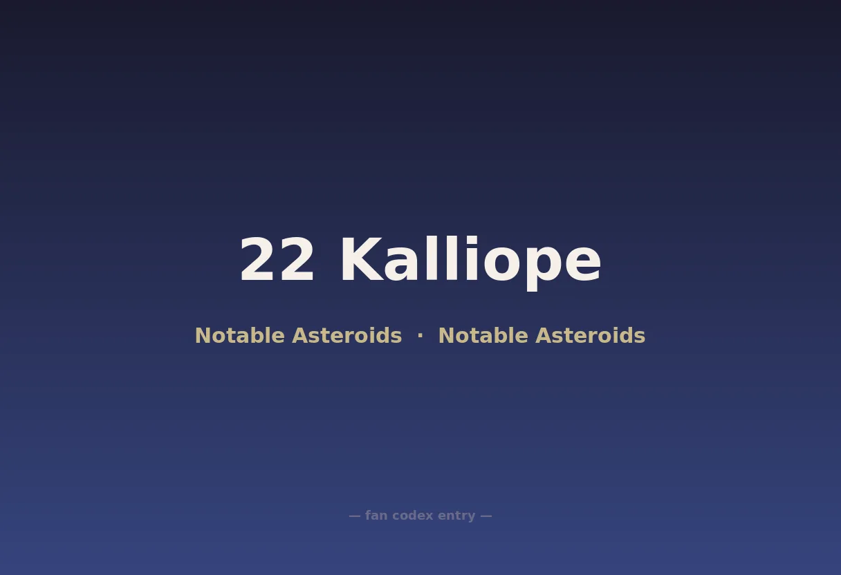 22 Kalliope