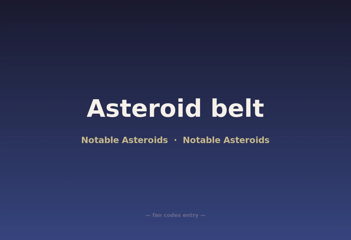 Asteroid belt