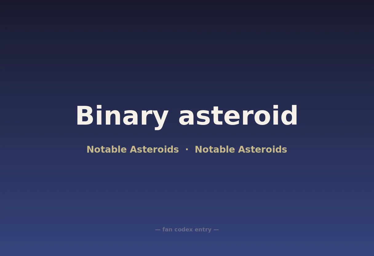 Binary asteroid
