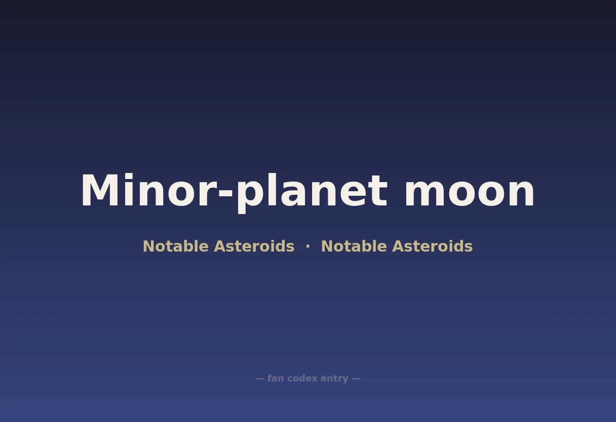 Minor-planet moon