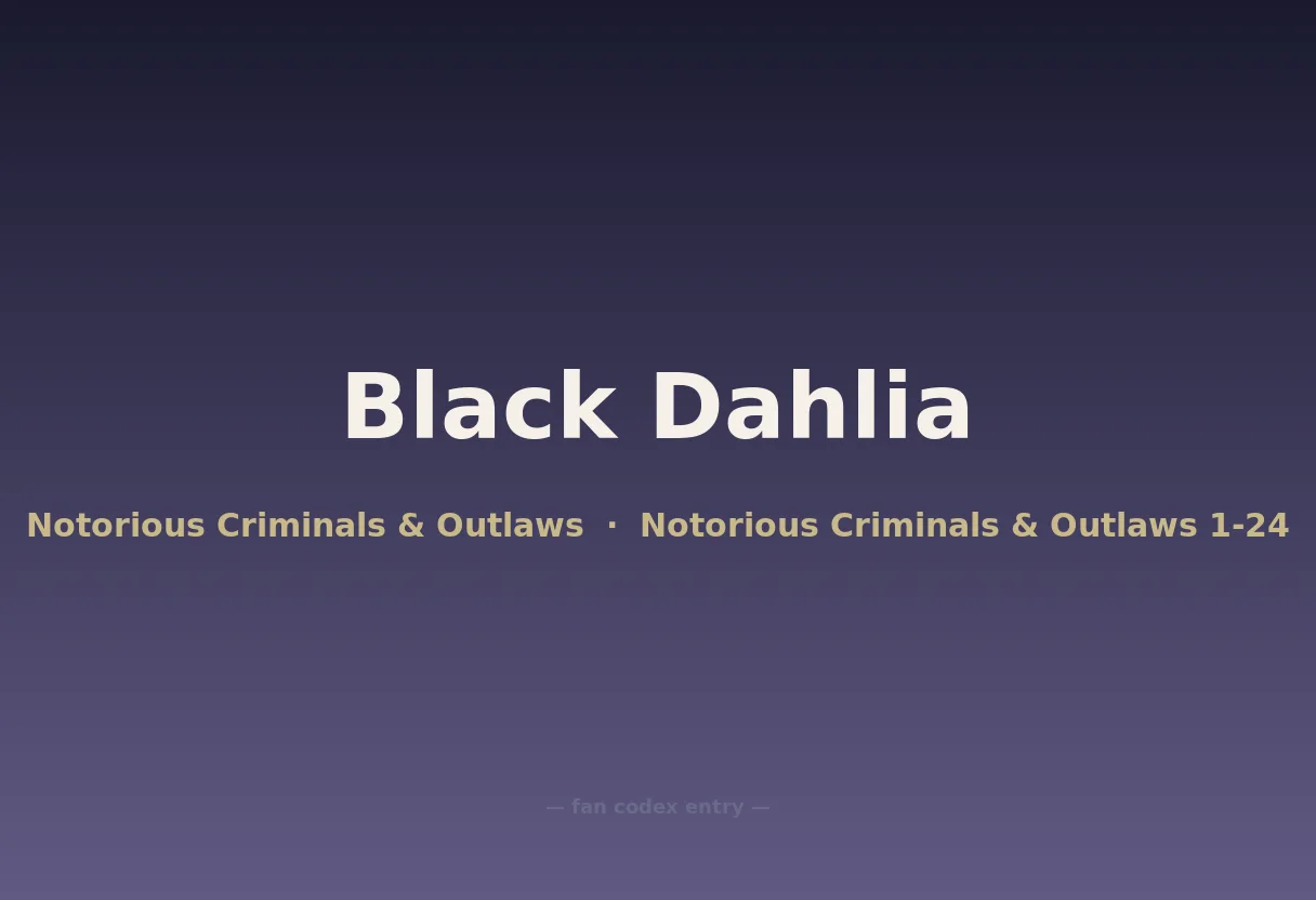 Black Dahlia