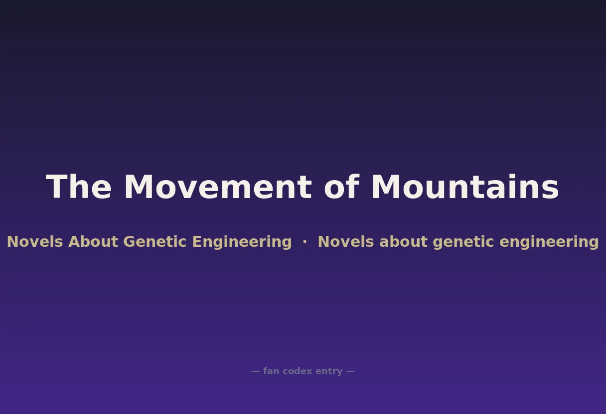 The Movement of Mountains