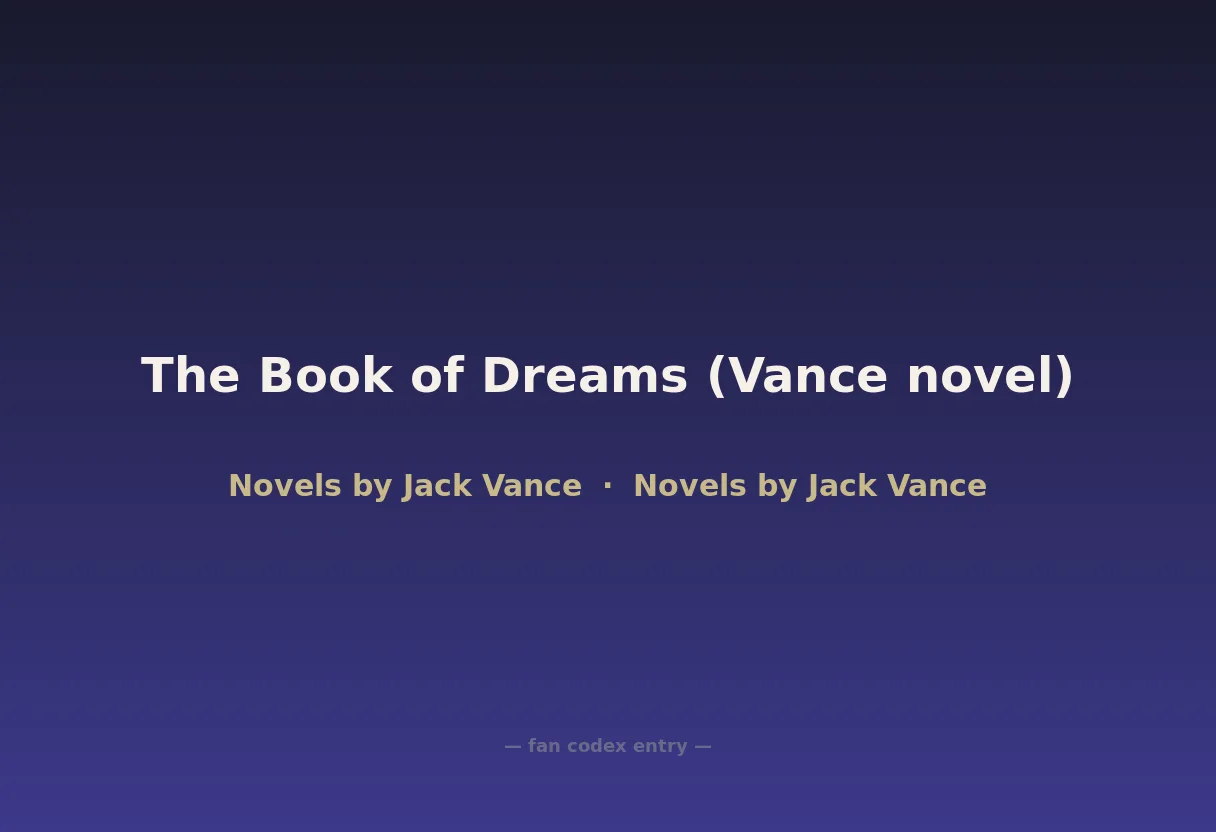 The Book of Dreams (Vance novel)