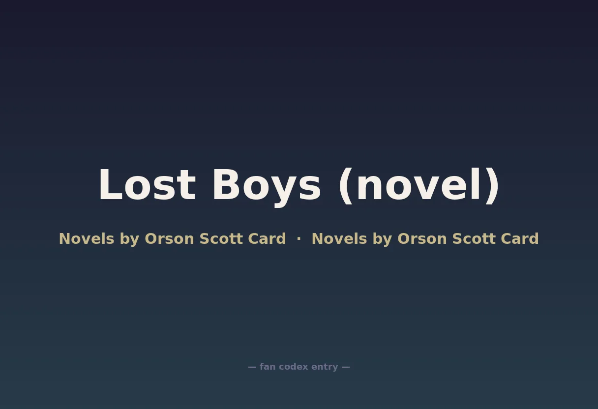 Lost Boys (novel)