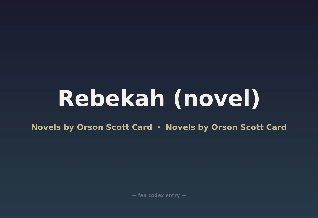Rebekah (novel)
